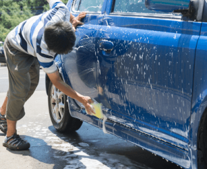 ピカピカレインプレミアム施工方法　洗車